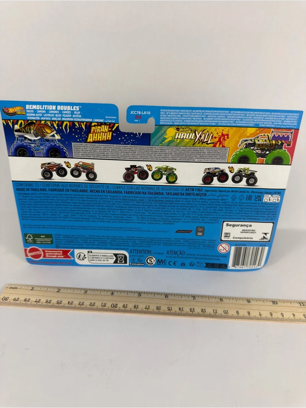 Hot Wheels Demolition Doubles Monster Trucks Piran-Ahhhh & Haul Y’All